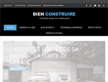 Tablet Screenshot of bienconstruire.net